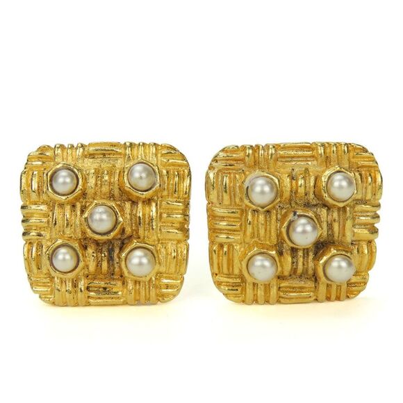 Chanel Metal Earrings Gold Plated - Picture 1 of 6